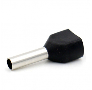 Наконечник кабельный втулочный KST TE1512 BLACK (1000шт) Наконечник кабельный втулочный KST TE1512 BLACK (1000шт)