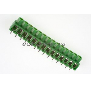 Клеммная колодка DINKLE 166-14P, Винтовая, 14 контактов, сечение провода 0.5-4 мм2, ток 24 A, Зеленый Клеммная колодка DINKLE 166-14P, Винтовая, 14 контактов, сечение провода 0.5-4 мм2, ток 24 A, Зеленый