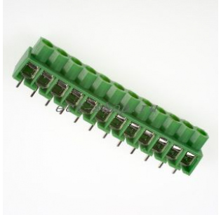 Клеммная колодка DINKLE 166-12P, Винтовая, 12 контактов, сечение провода 0.5-4 мм2, ток 24 A, Зеленый Клеммная колодка DINKLE 166-12P, Винтовая, 12 контактов, сечение провода 0.5-4 мм2, ток 24 A, Зеленый