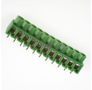 Клеммная колодка DINKLE 166-11P, Винтовая, 11 контактов, сечение провода 0.5-4 мм2, ток 24 A, Зеленый Клеммная колодка DINKLE 166-11P, Винтовая, 11 контактов, сечение провода 0.5-4 мм2, ток 24 A, Зеленый