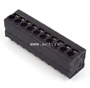 Клеммная колодка DINKLE 0177-5310, Пружинная, 10 контактов, сечение провода 0.2-4 мм2, ток 24 A, Черный Клеммная колодка DINKLE 0177-5310, Пружинная, 10 контактов, сечение провода 0.2-4 мм2, ток 24 A, Черный