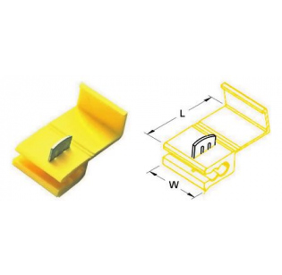Клеммы гильотины KST 878201-YELLOW (200шт) Клеммы гильотины KST 878201-YELLOW (200шт)